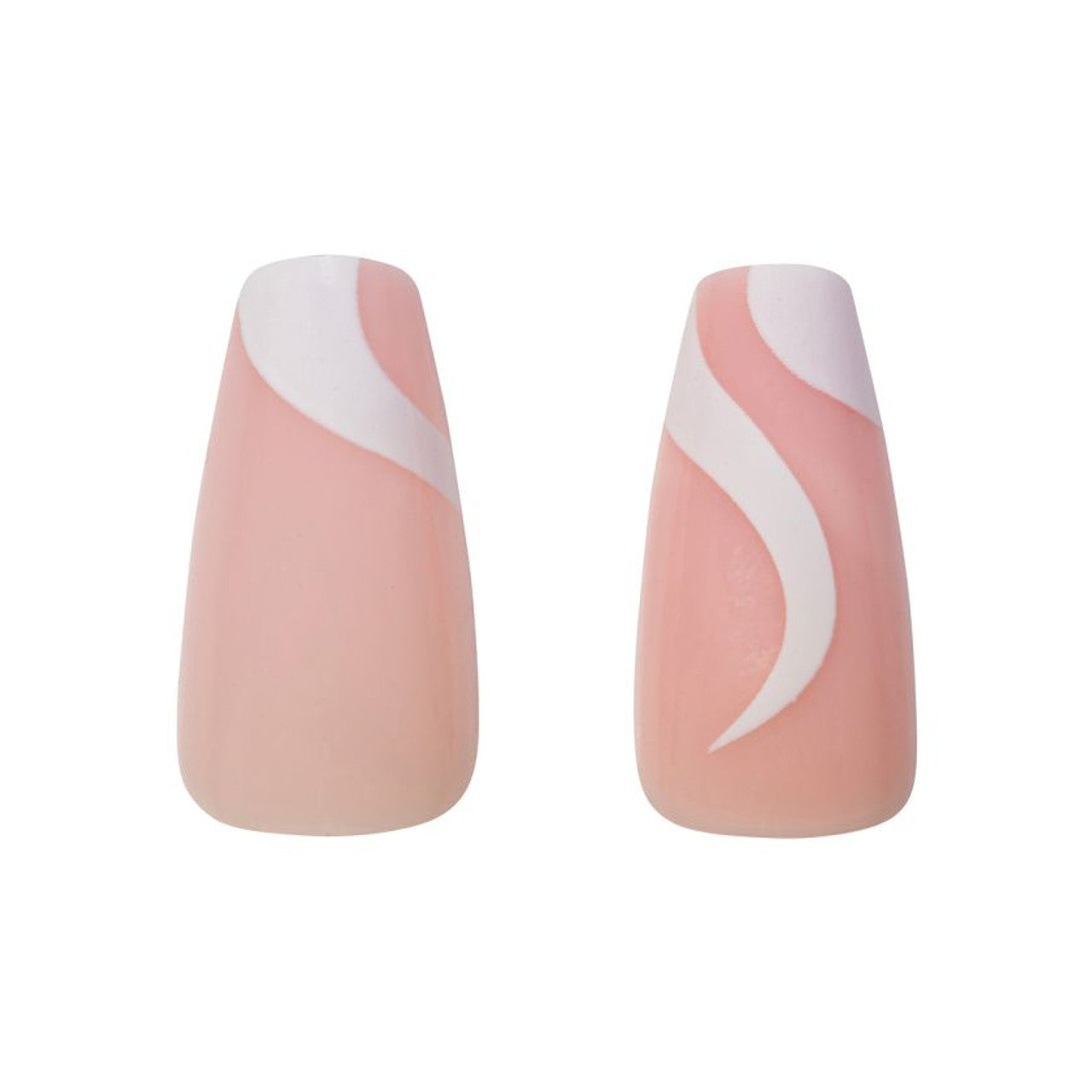 Cala - Glam Couture Coffin Swirls Press On Nails