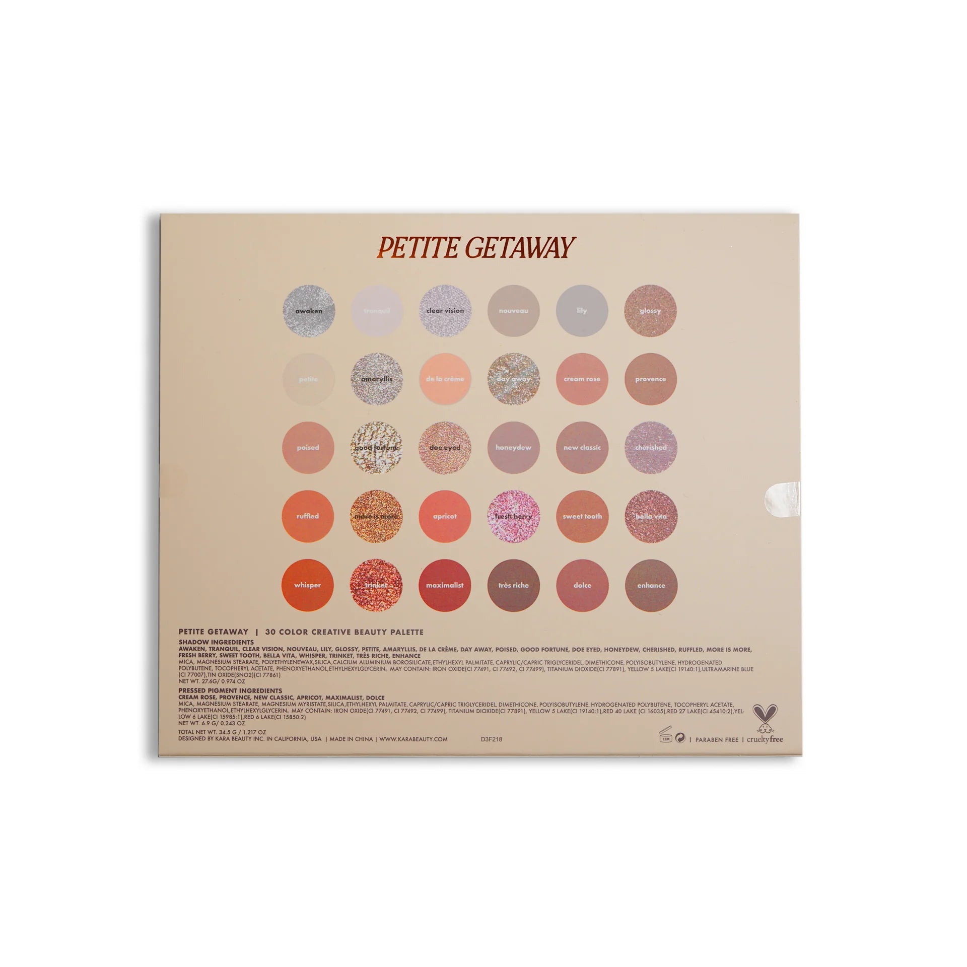 Kara Beauty - Petite Getaway Palette