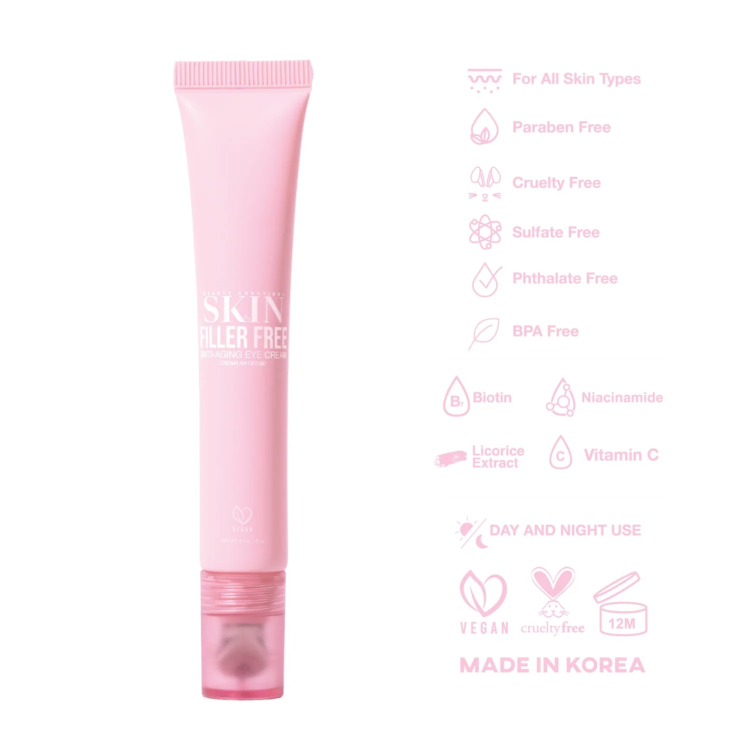 Beauty Creations - Filler Free Anti-Aging Eye Cream