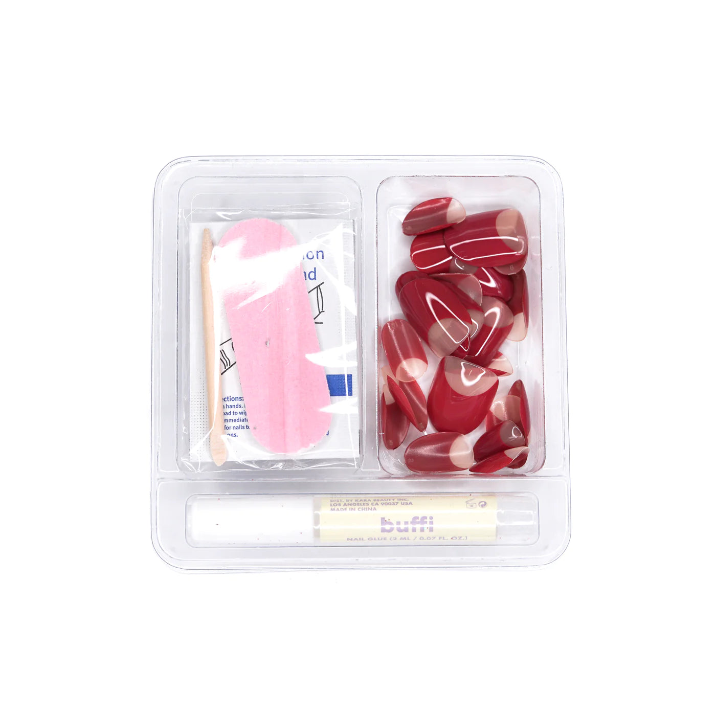 Kara Beauty - Buffi Press On Nails First Kiss