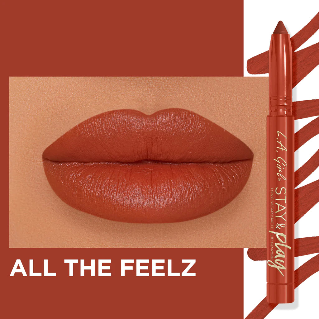 L.A. Girl - Stay And Play Lip Crayon All The Feelz