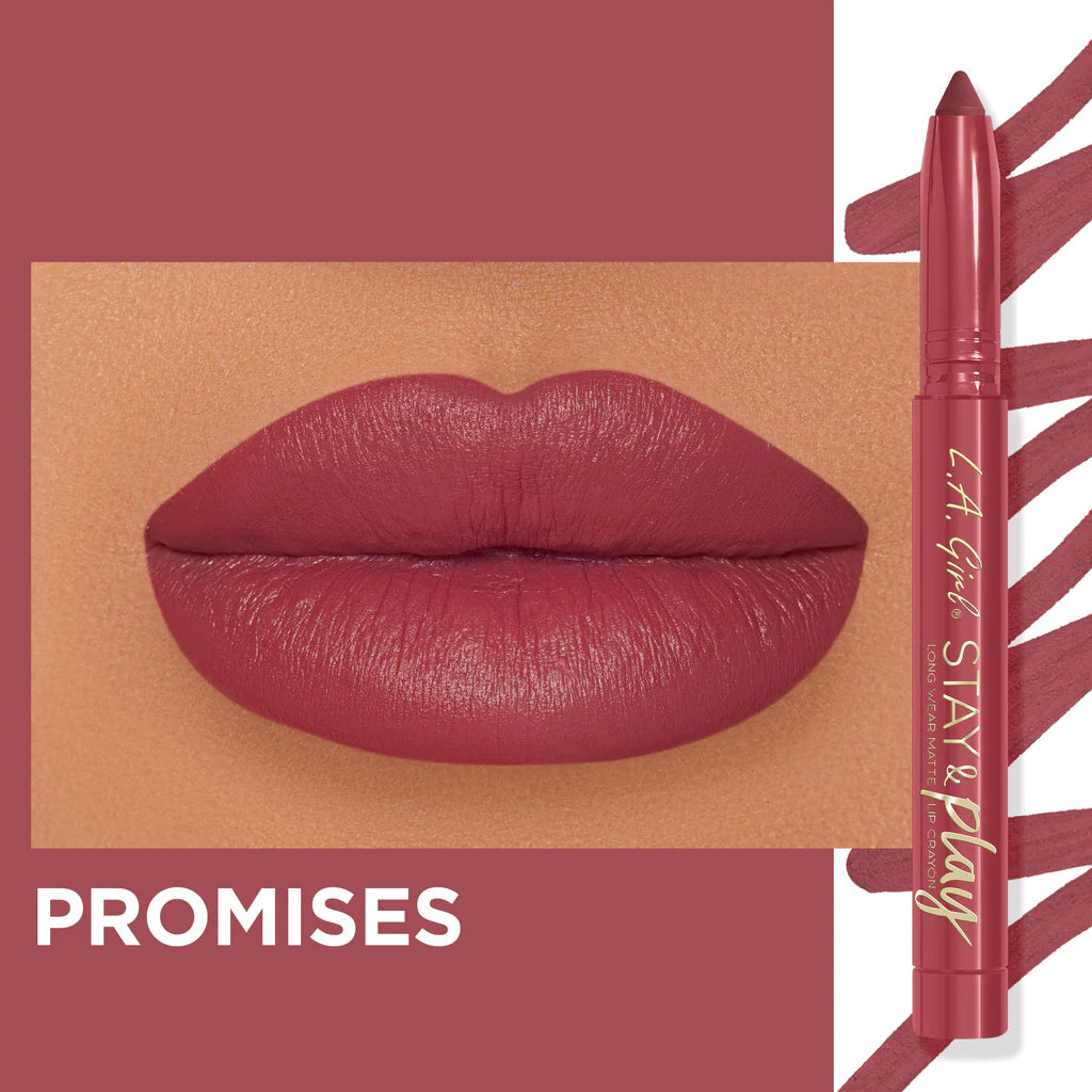 L.A. Girl - Stay And Play Lip Crayon Promises