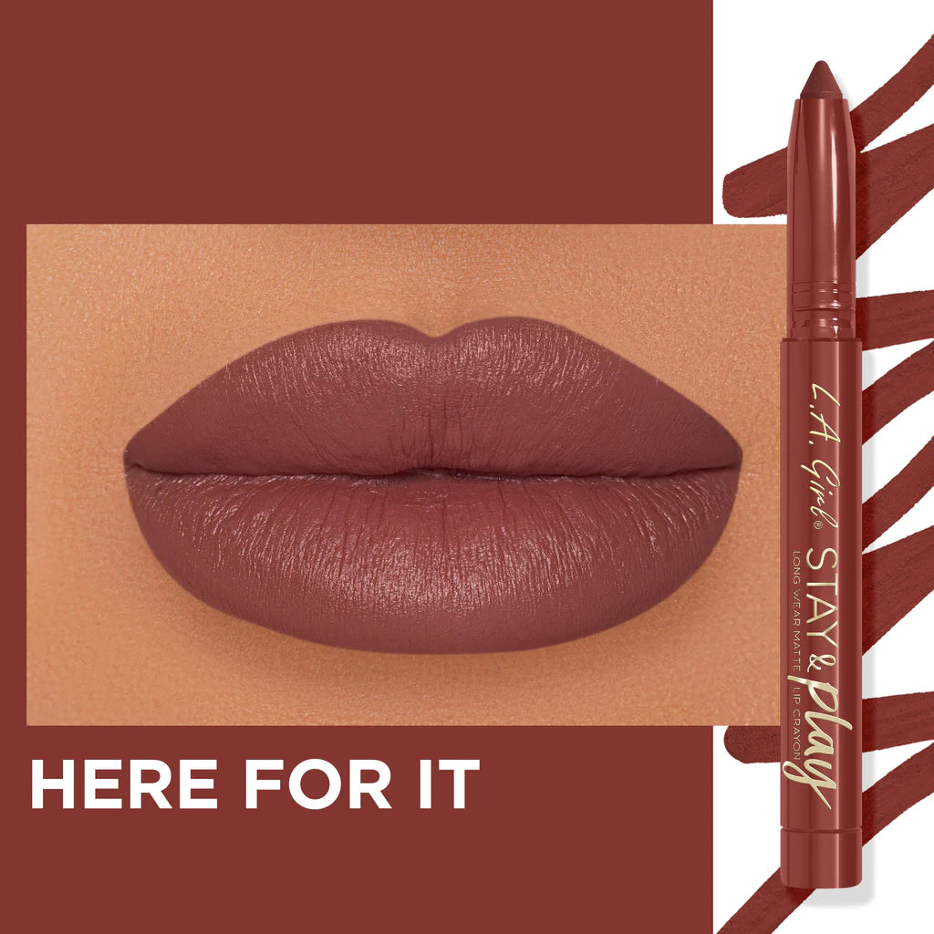 L.A. Girl - Stay And Play Lip Crayon Here For It