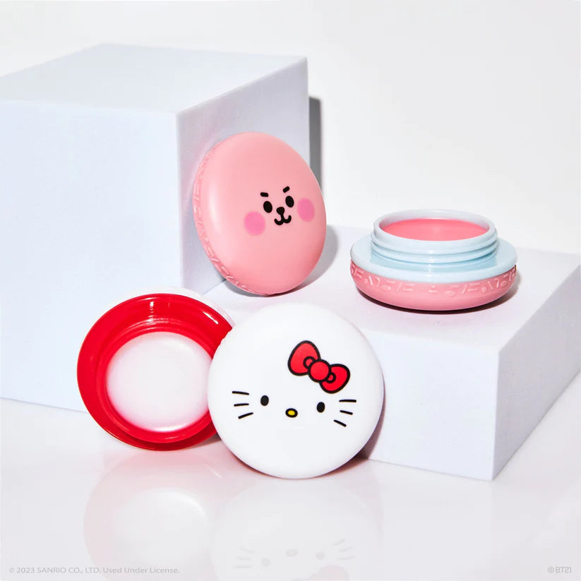 The Creme Shop - Hello Kitty & BT21 Cooky Moisturizing Macaron Lip Balm Duo