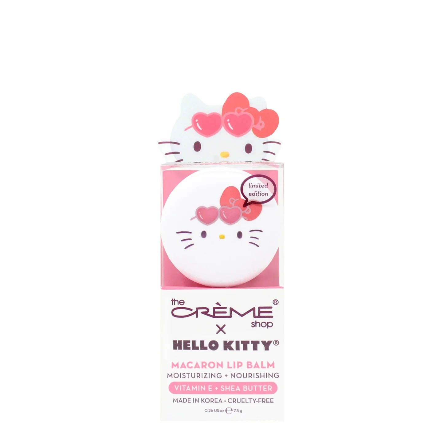 The Creme Shop - Hello Kitty Macaron Lip Balm Strawberry Milkshake