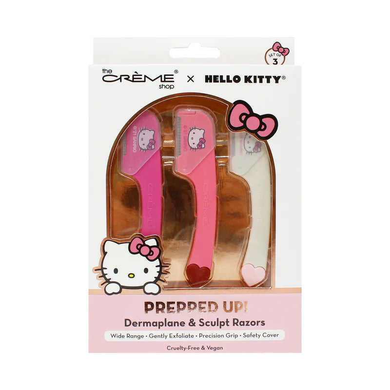 The Creme Shop - Hello Kitty Prepped Up! Dermaplane and Sculpt Razors Pink