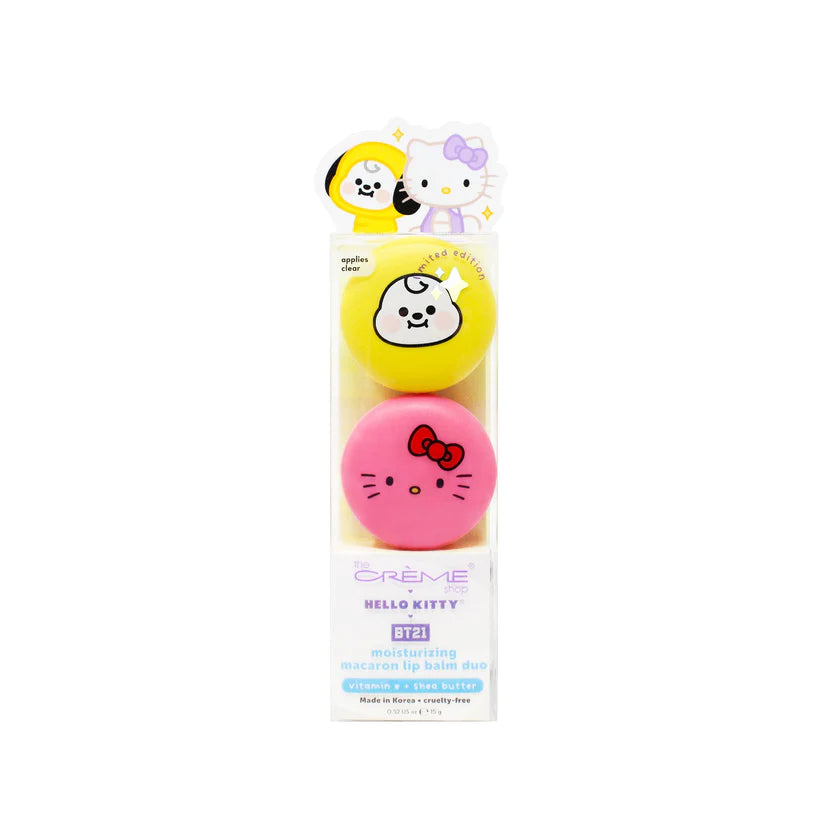 The Creme Shop - Hello Kitty & BT21 Chimmy Moisturizing Macaron Lip Balm Duo