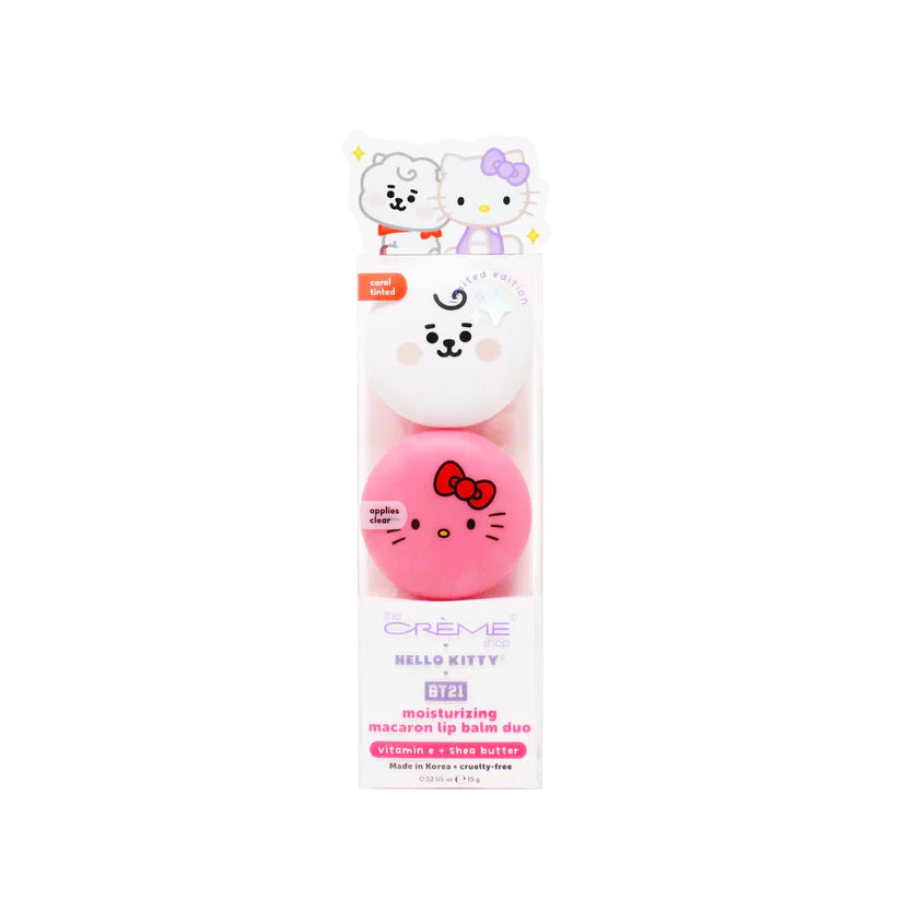 The Creme Shop - Hello Kitty & BT21 RJ Moisturizing Macaron Lip Balm Duo