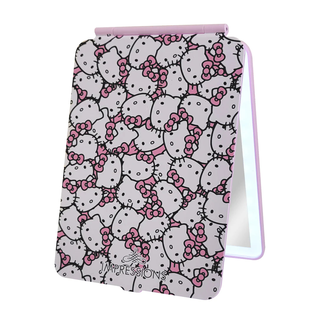 Impressions Vanity - Hello Kitty Touch Pad Mini Tri-Tone LED Makeup Mirror White/Pink