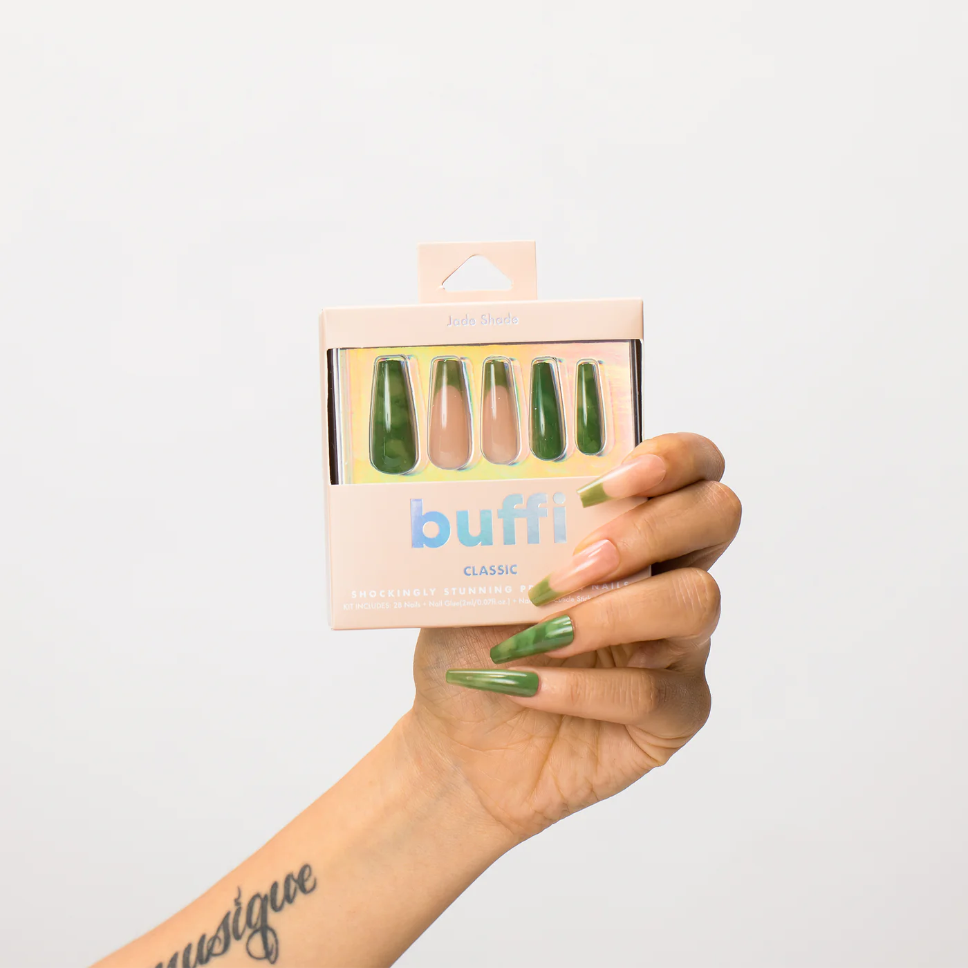 Kara Beauty - Buffi Press On Nails Jade Shade