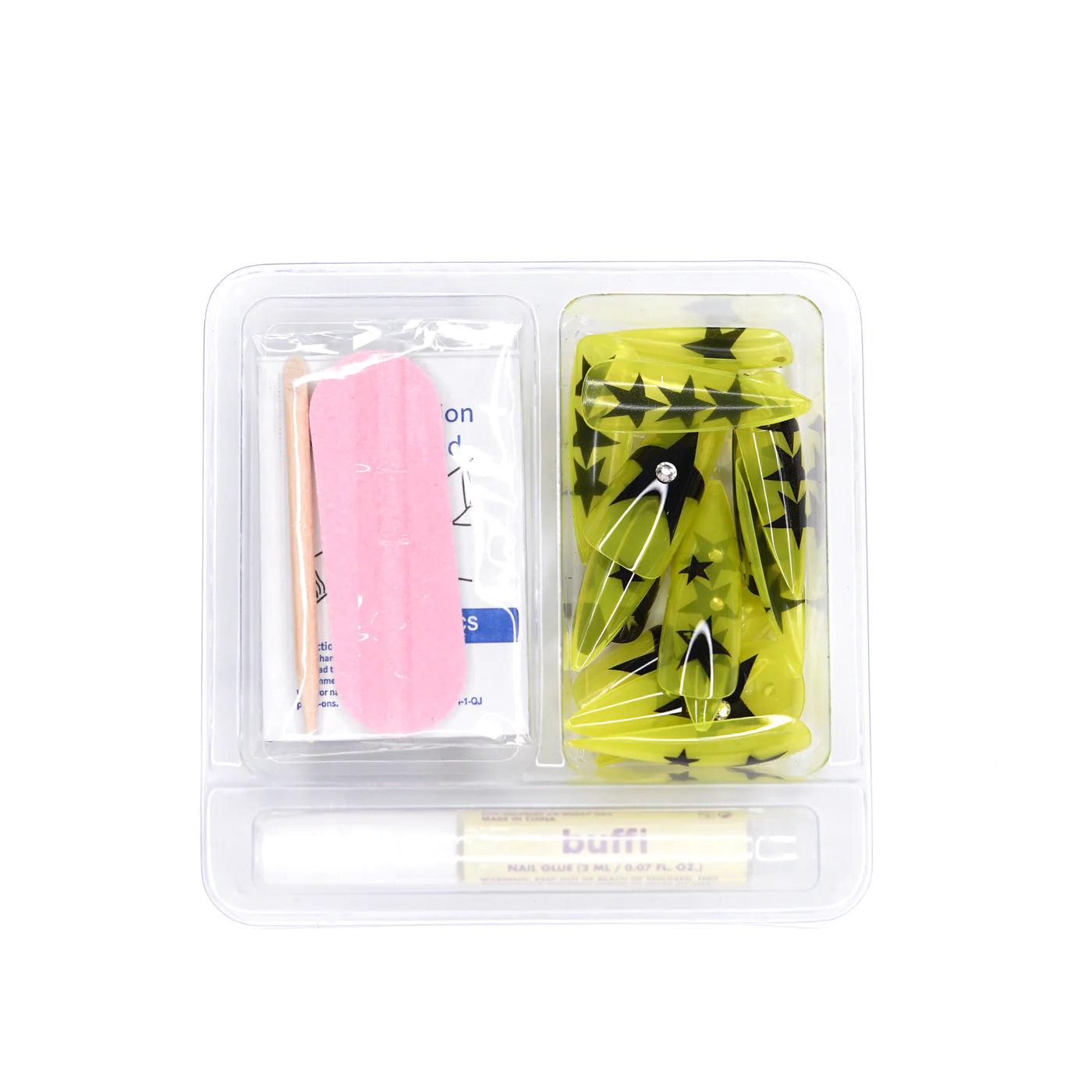 Kara Beauty - Buffi Press On Nails Lime Jello