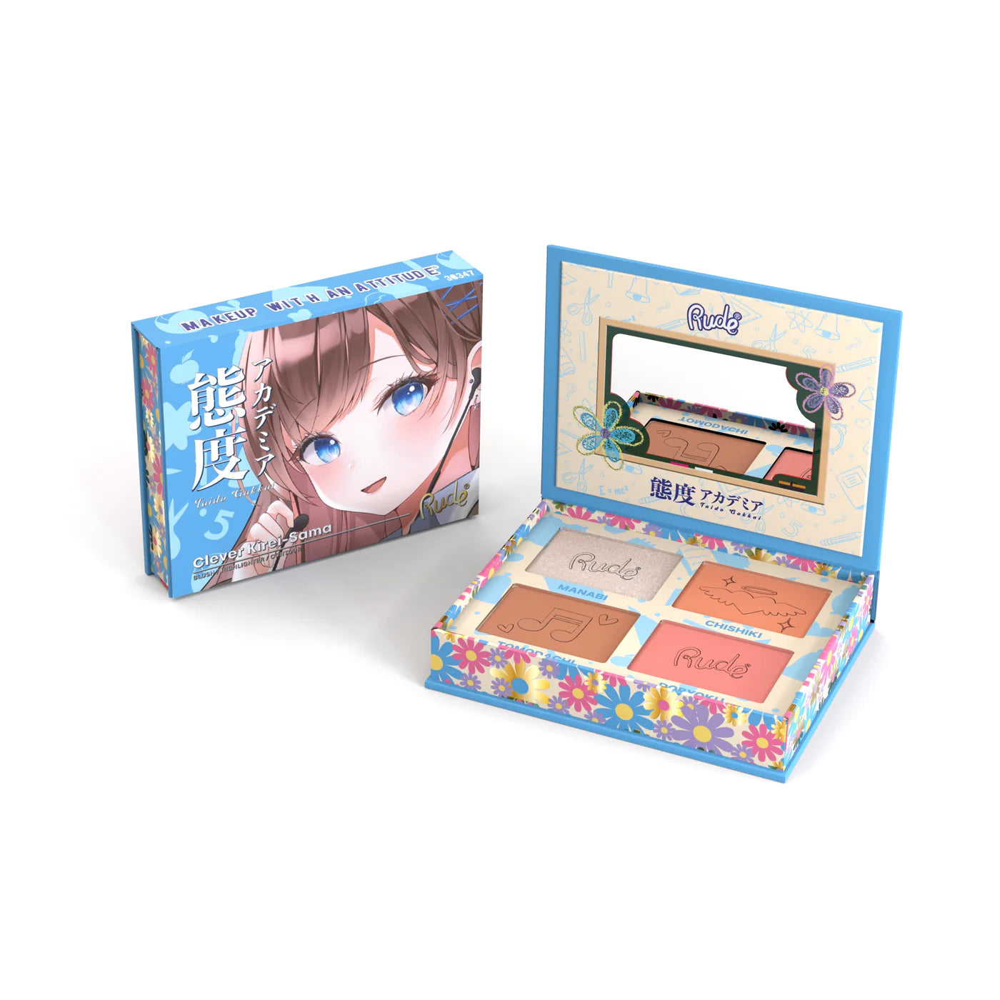 Rude Cosmetics - Manga Face Palette Clever Kirei-Sama