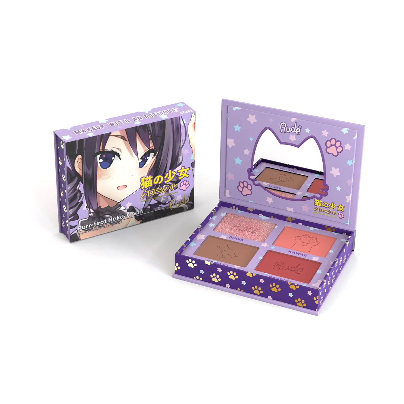 Rude Cosmetics - Manga Face Palette Purr-fect Neko-Chan