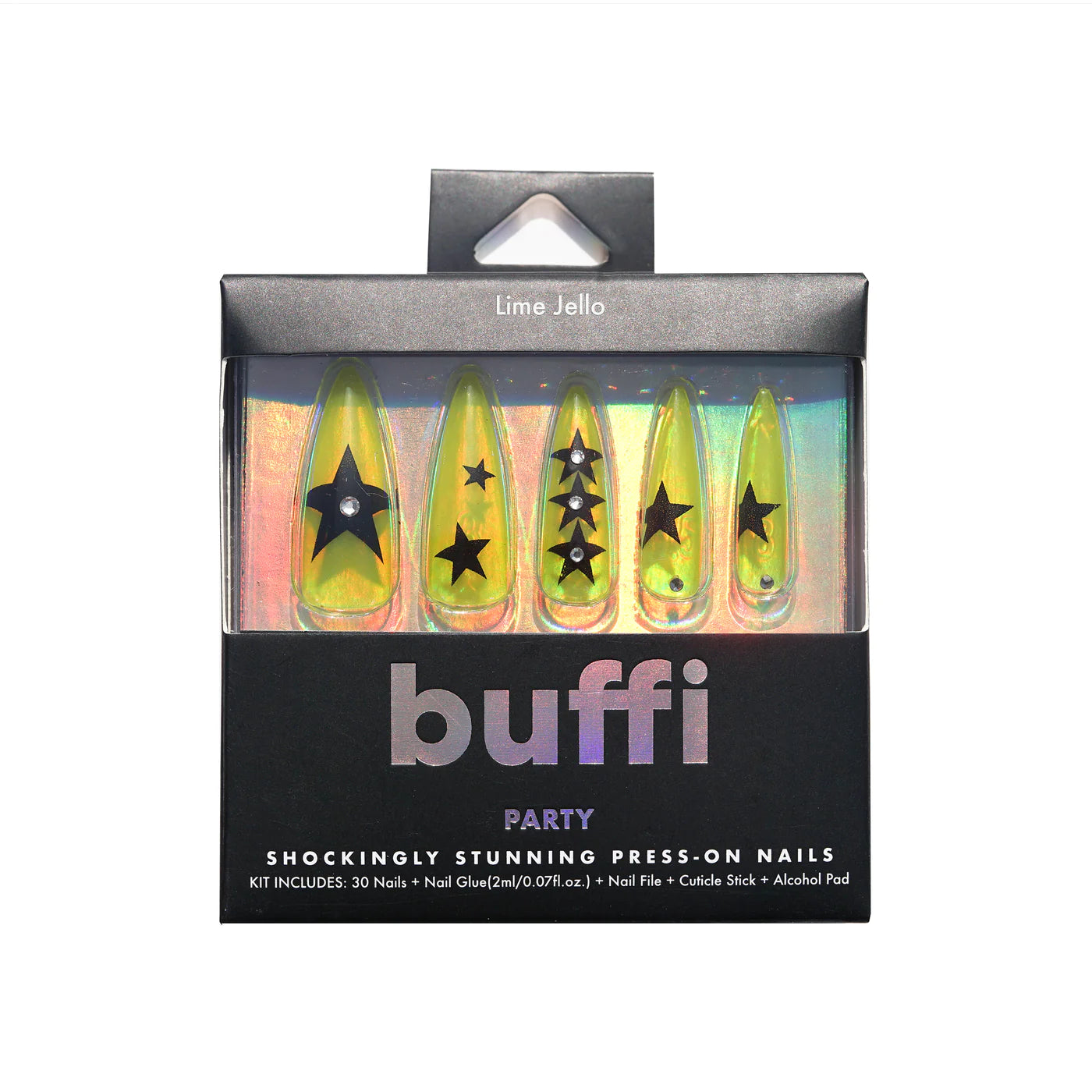 Kara Beauty - Buffi Press On Nails Lime Jello
