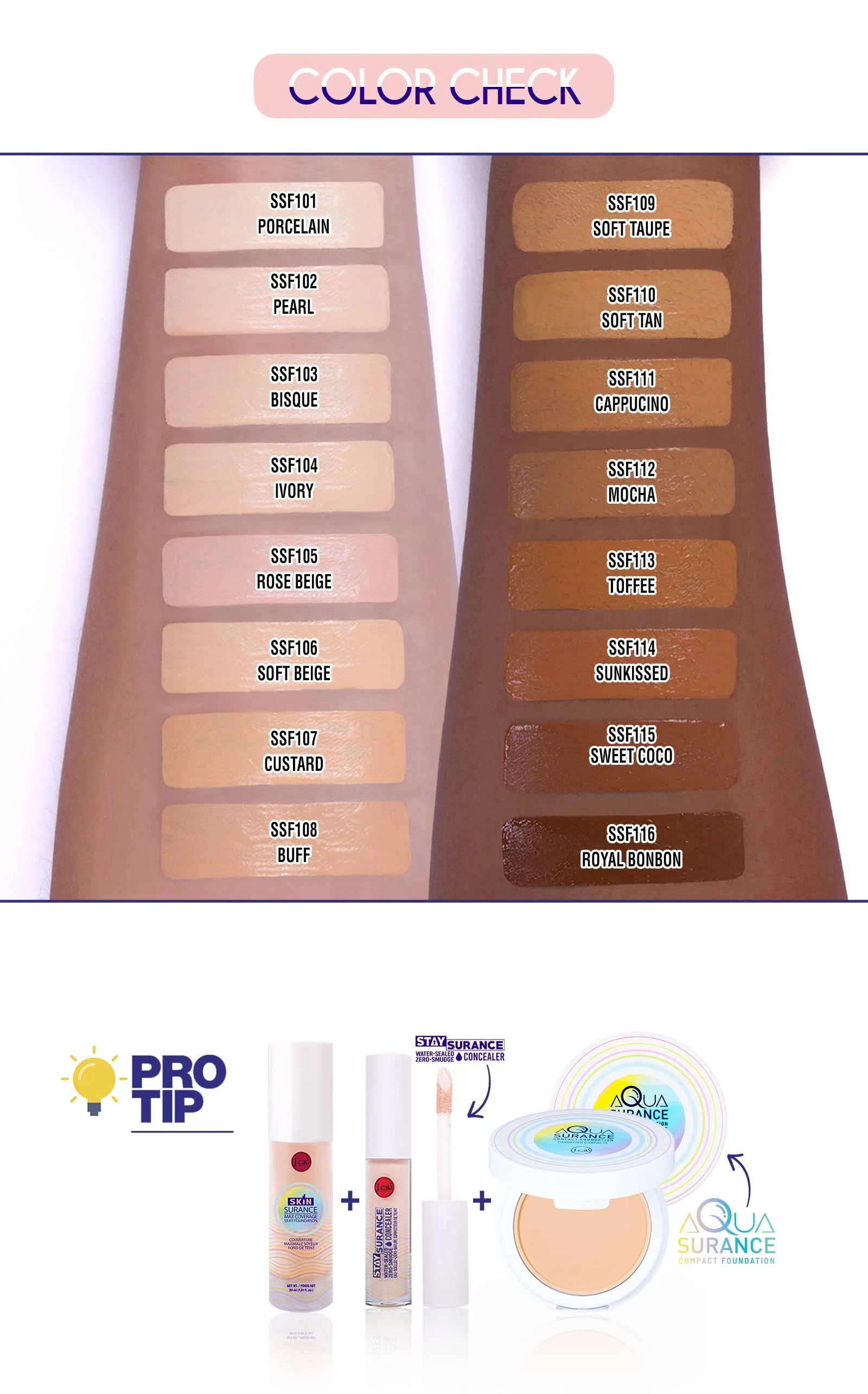 J.Cat Beauty - Skin Surance Max Coverage Foundation Custard