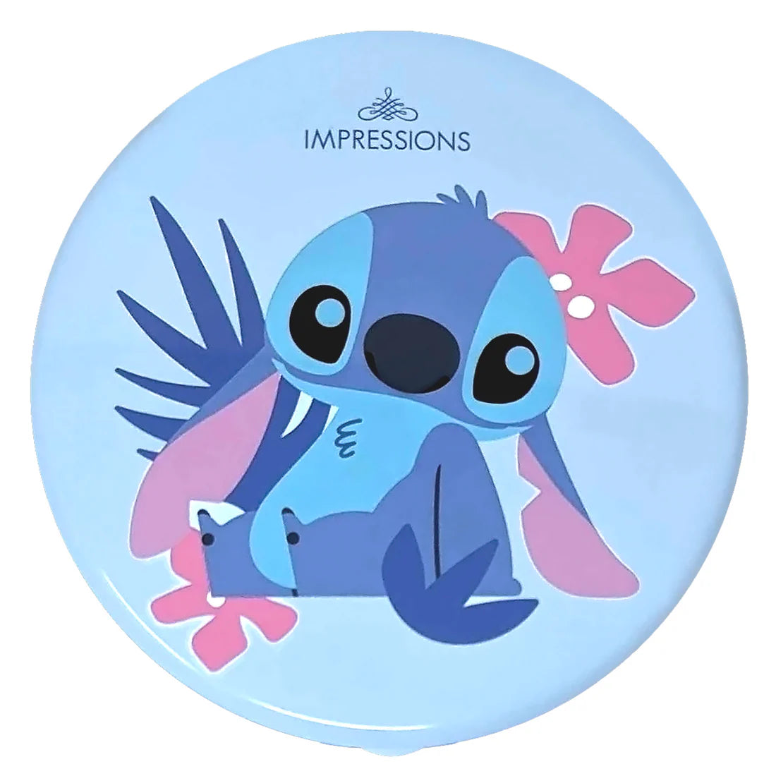 Impressions Vanity - Stitch LED Rechargeable Compact Mirror Blue