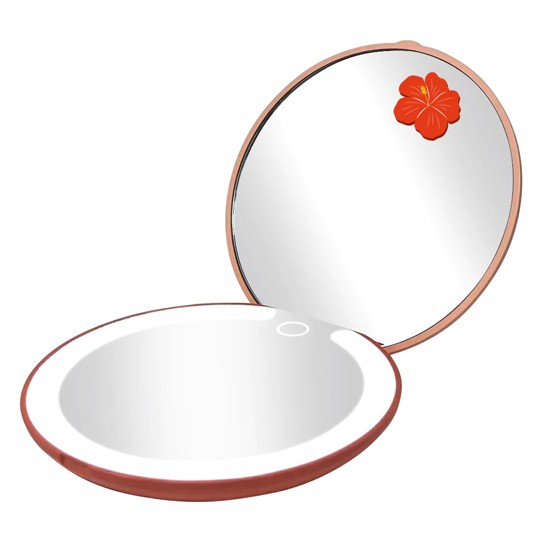 Impressions Vanity - Stitch LED Rechargeable Compact Mirror Coral