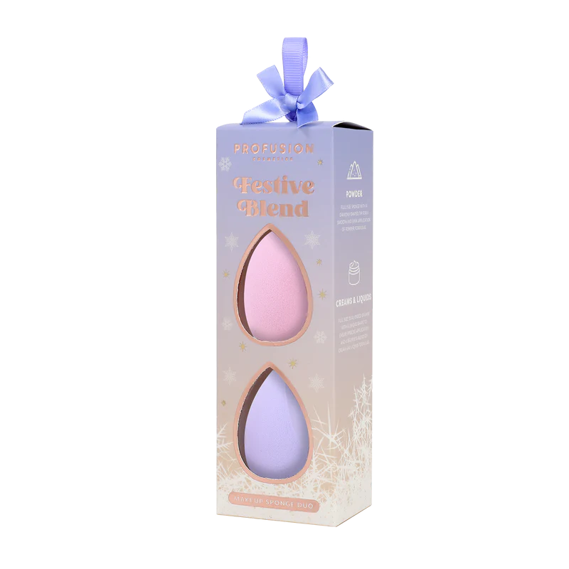 Profusion - Frosted Snow Sparkle Makeup Sponge Duo