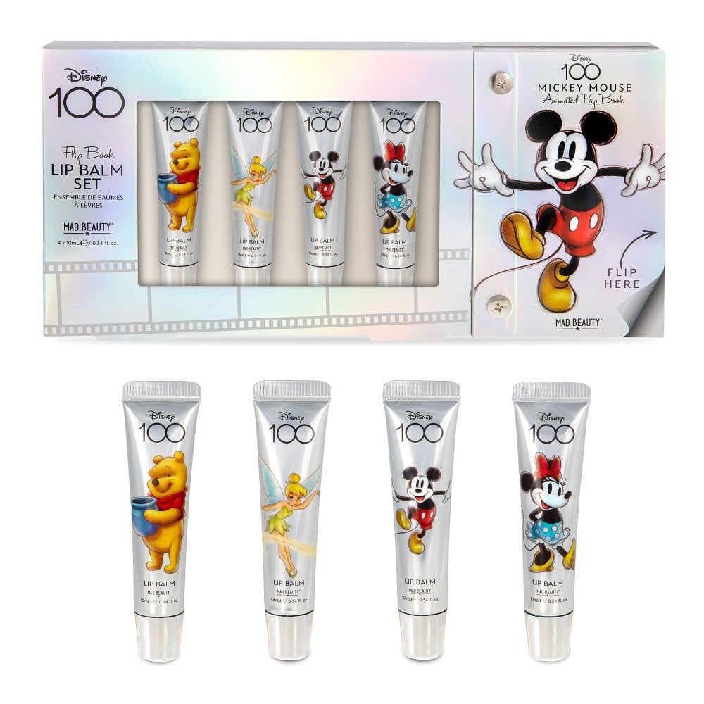Mad Beauty - Disney 100 4pc Lip Balm Set