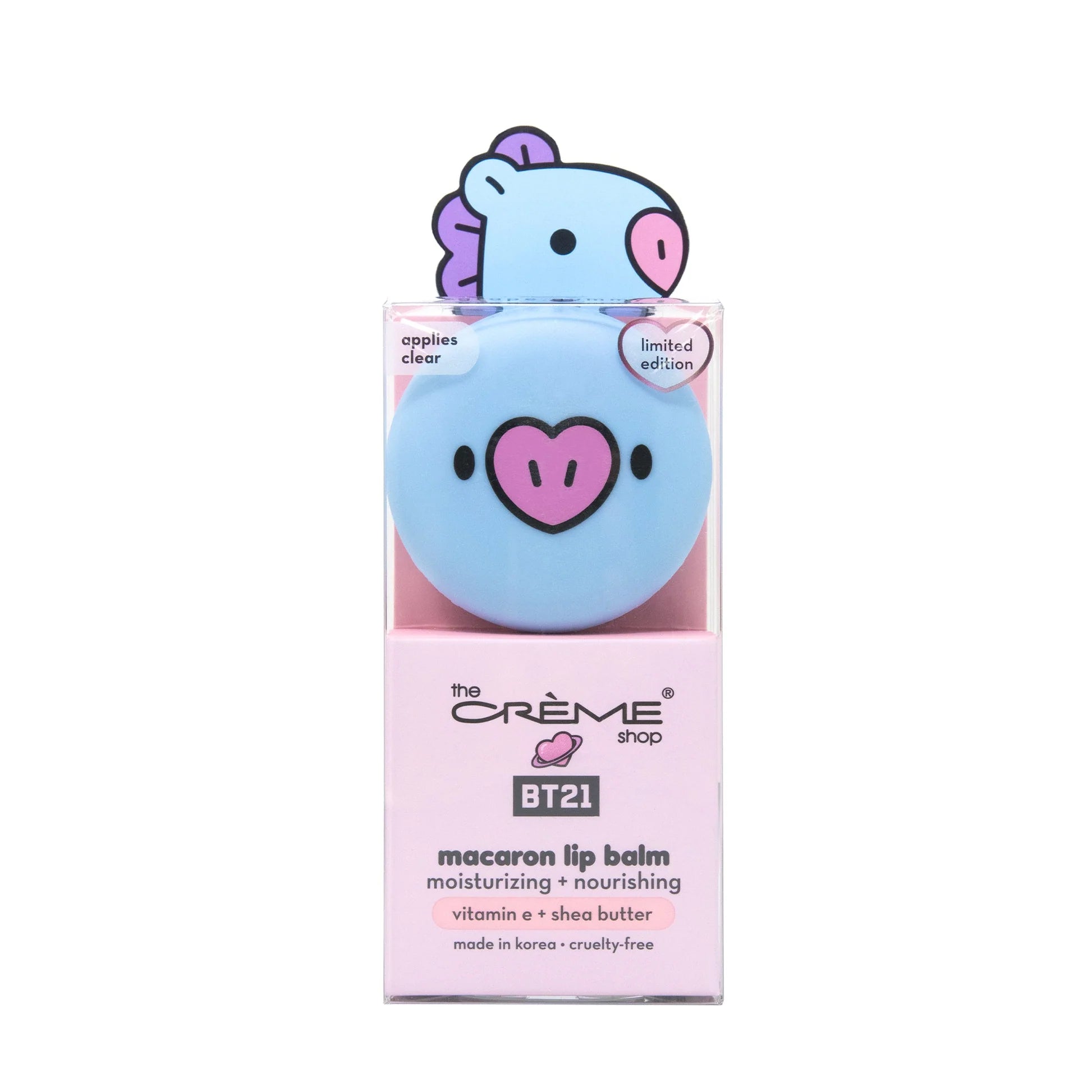 The Creme Shop - BT21 MANG Macaron Lip Balm - Grape Gummy (Clear)