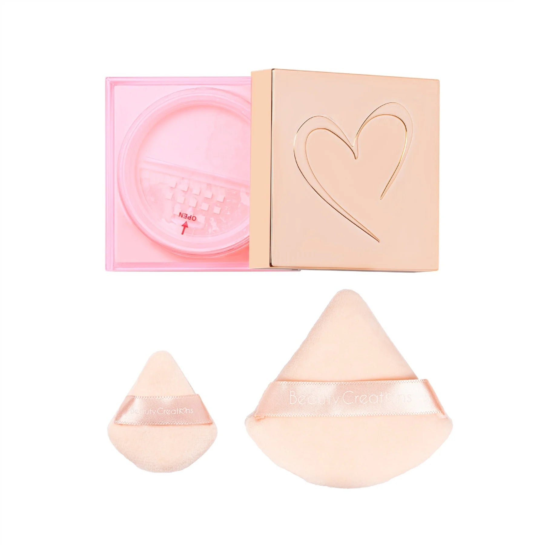 Beauty Creations - Bye Filter Loose Setting Powder Pink Cloud + Puff Set