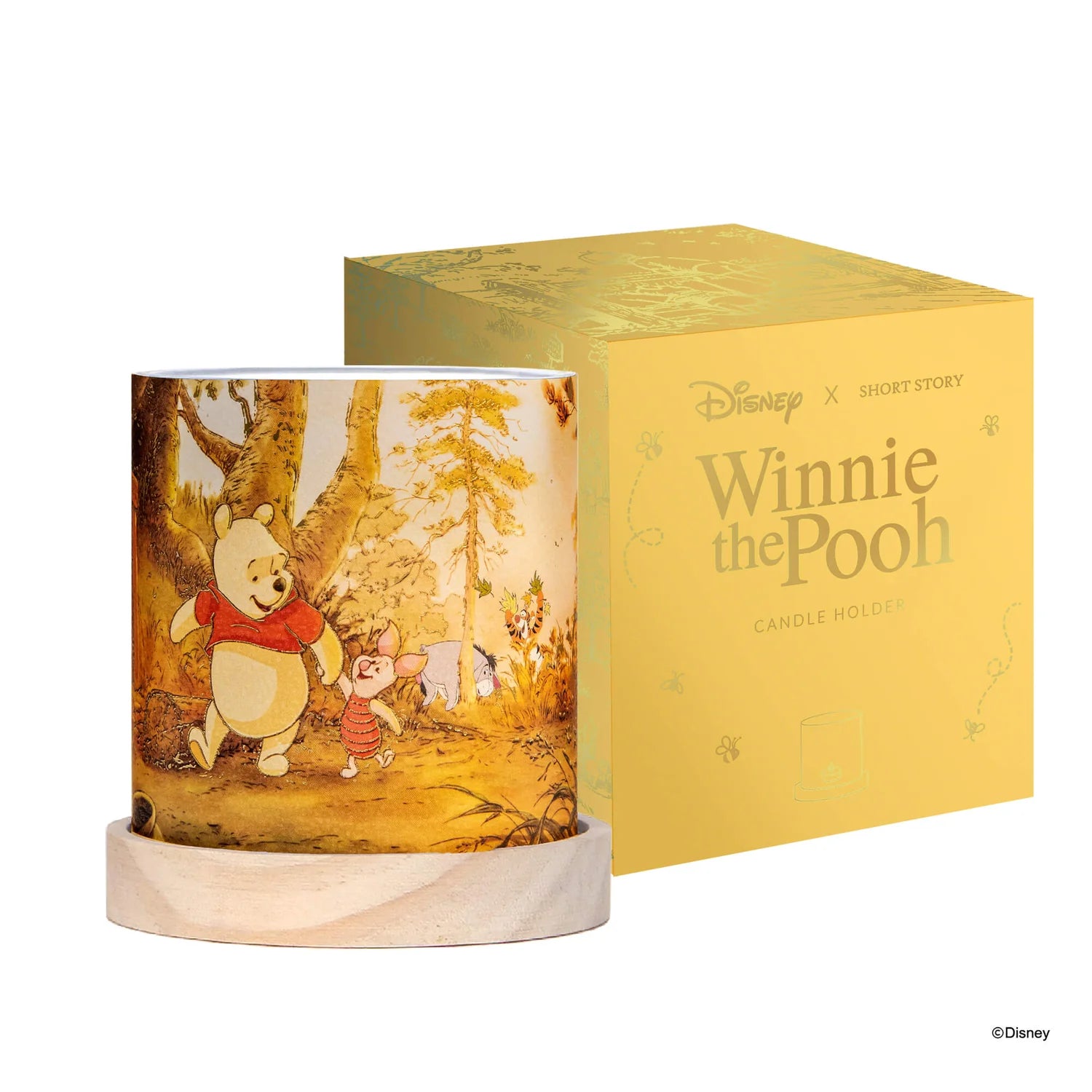 Short Story - Disney Winnie The Pooh Mini Glass Lantern Pooh & Piglet II