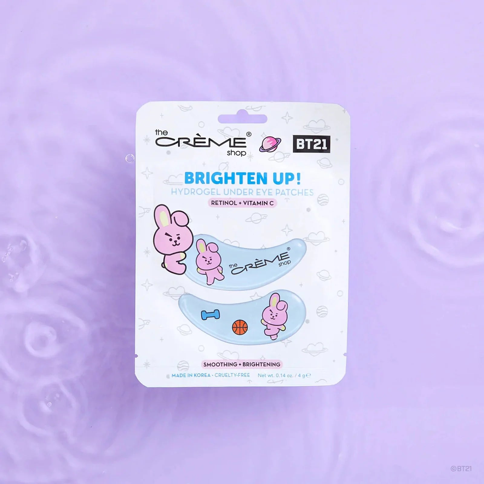 The Creme Shop - BT21 Brighten Up! COOKY Hydrogel Under Eye Patches Smoothing + Brightening