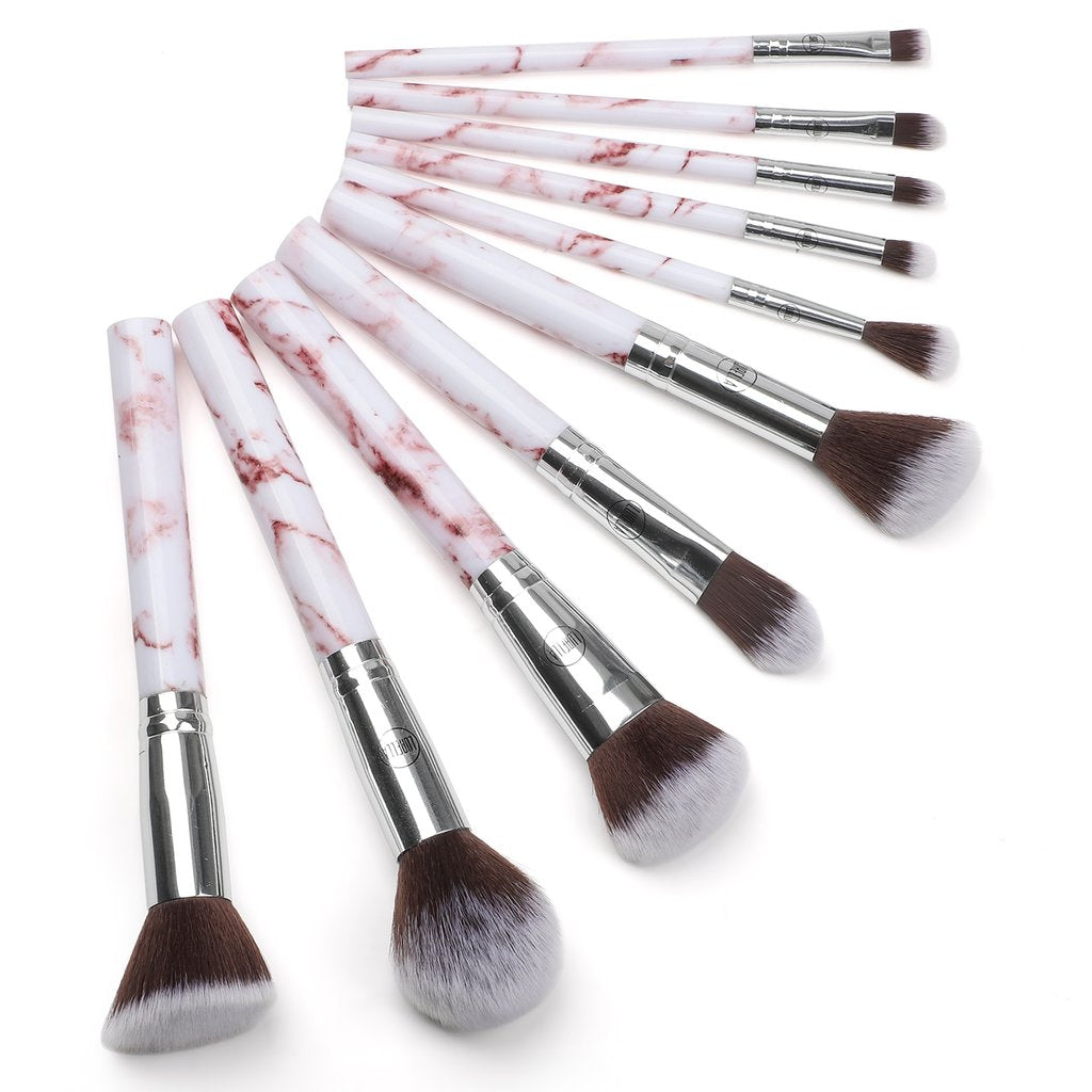 Lurella Cosmetics - Deluxe Marble Brush Set Pink