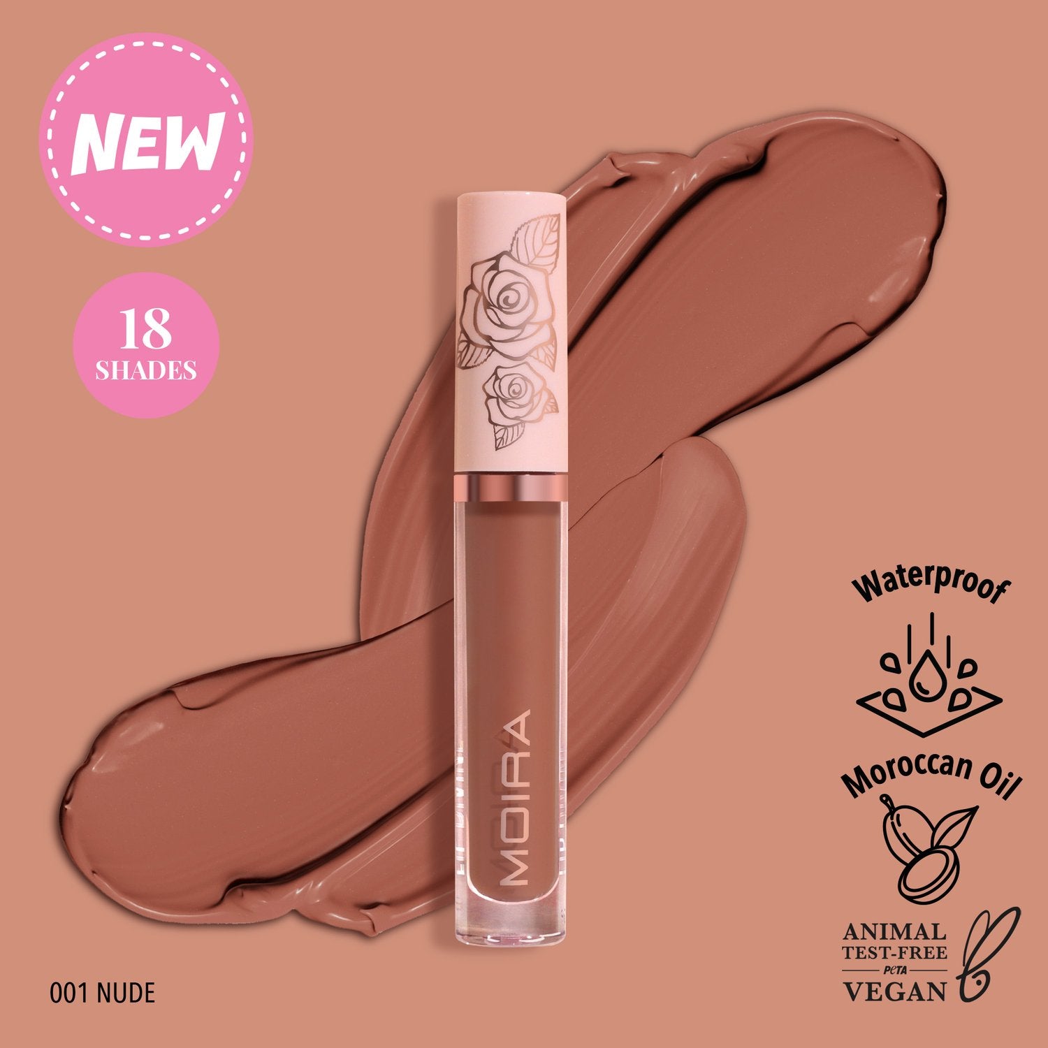 Moira Beauty - Lip Divine Liquid Lipstick Nude