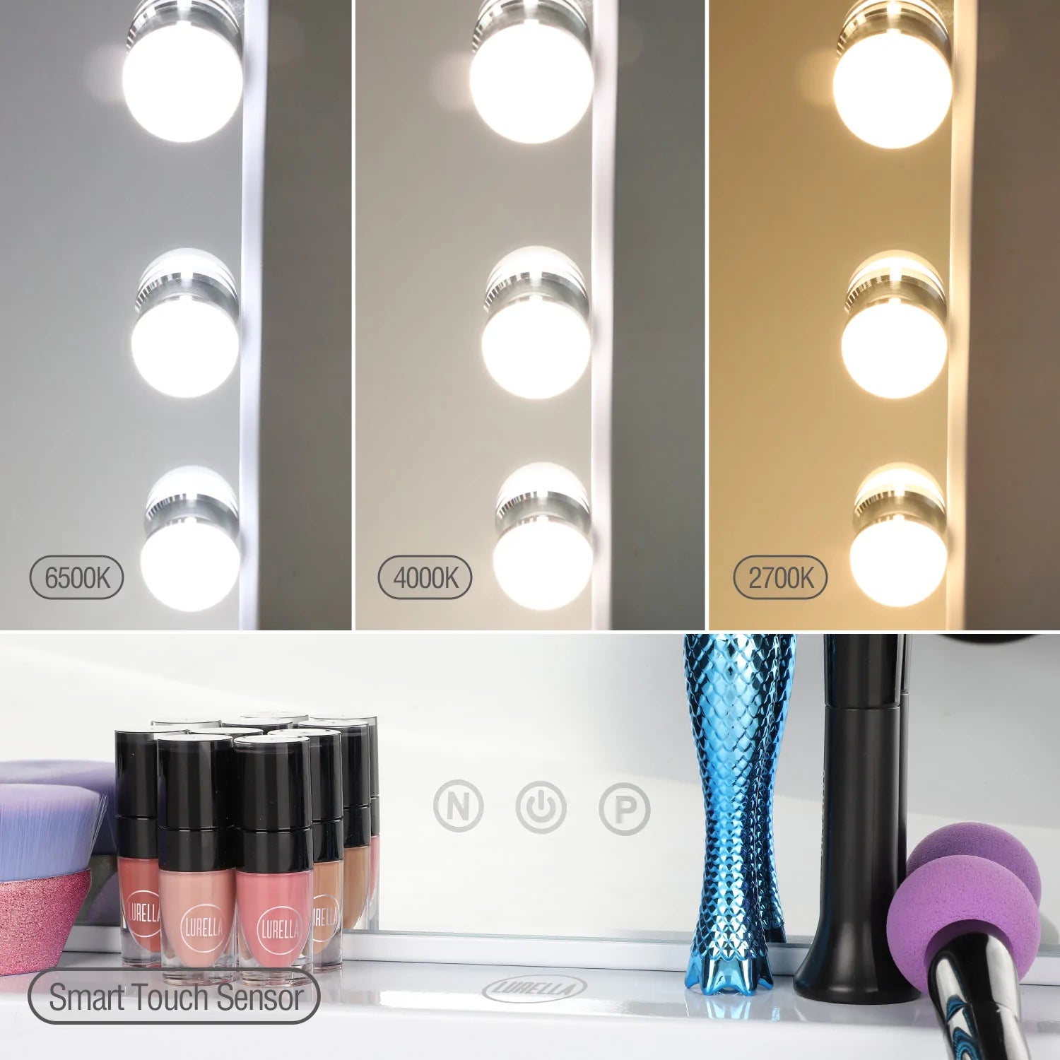 Lurella Cosmetics - 16 Bulb Vanity Mirror White