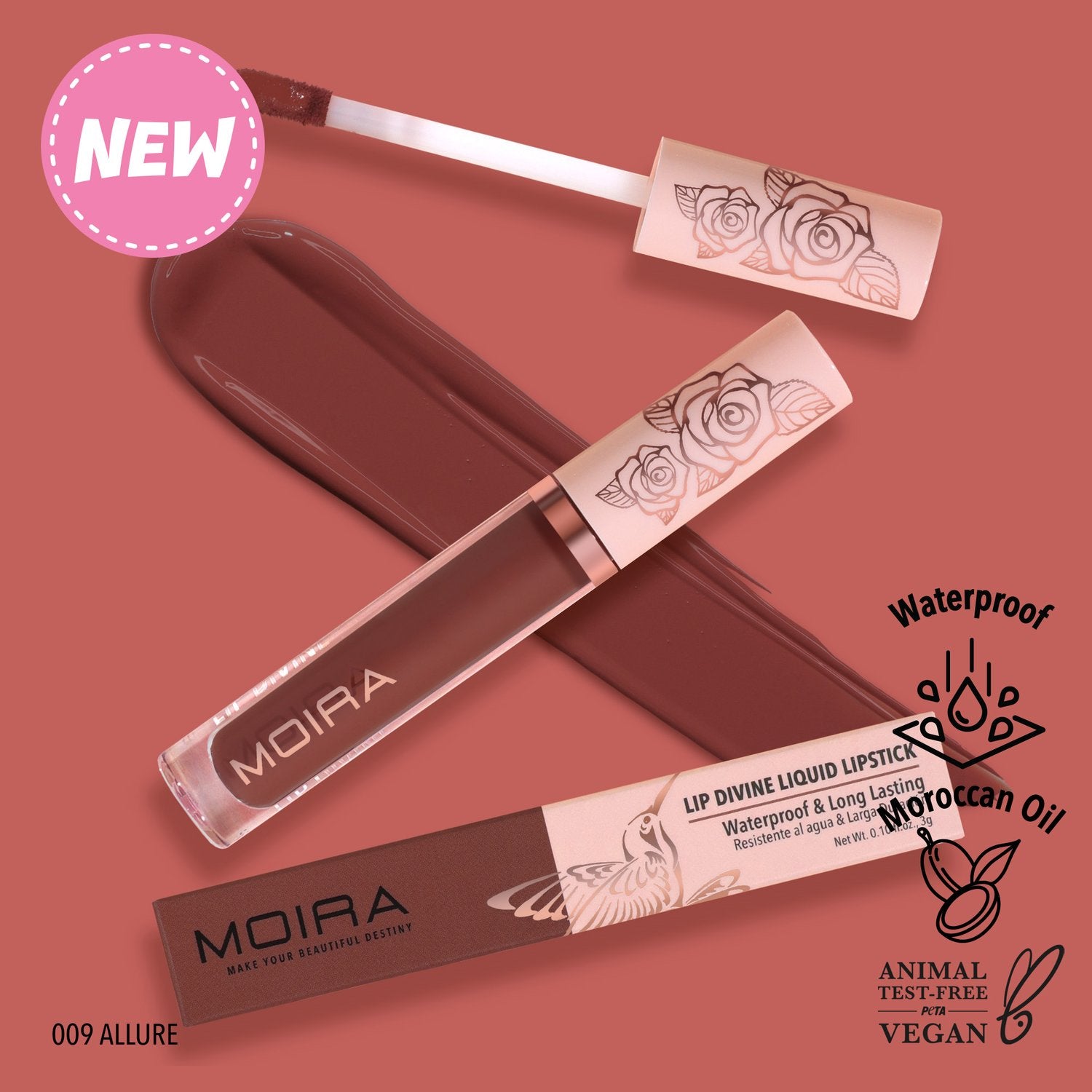 Moira Beauty - Lip Divine Liquid Lipstick Allure
