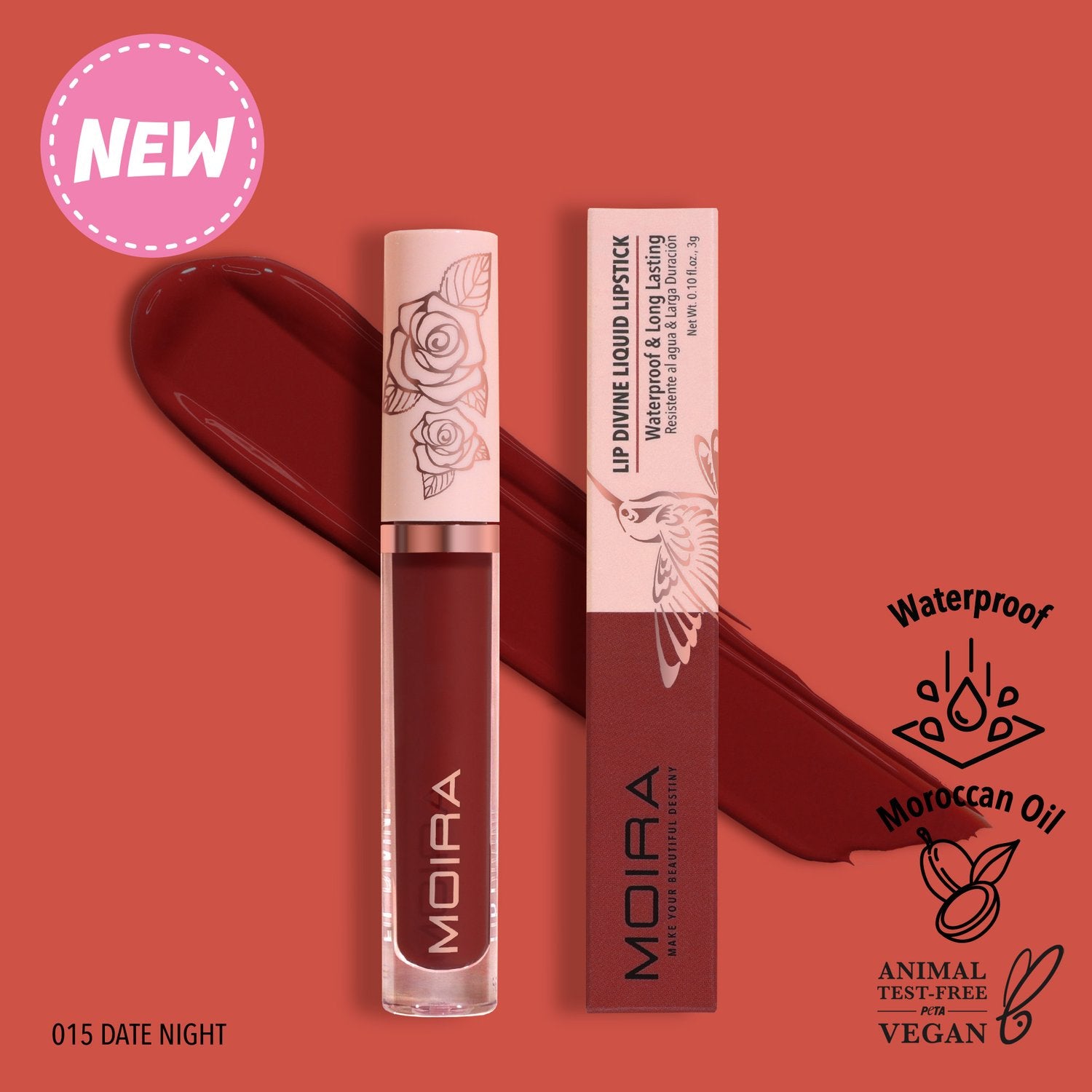 Moira Beauty - Lip Divine Liquid Lipstick Date Night