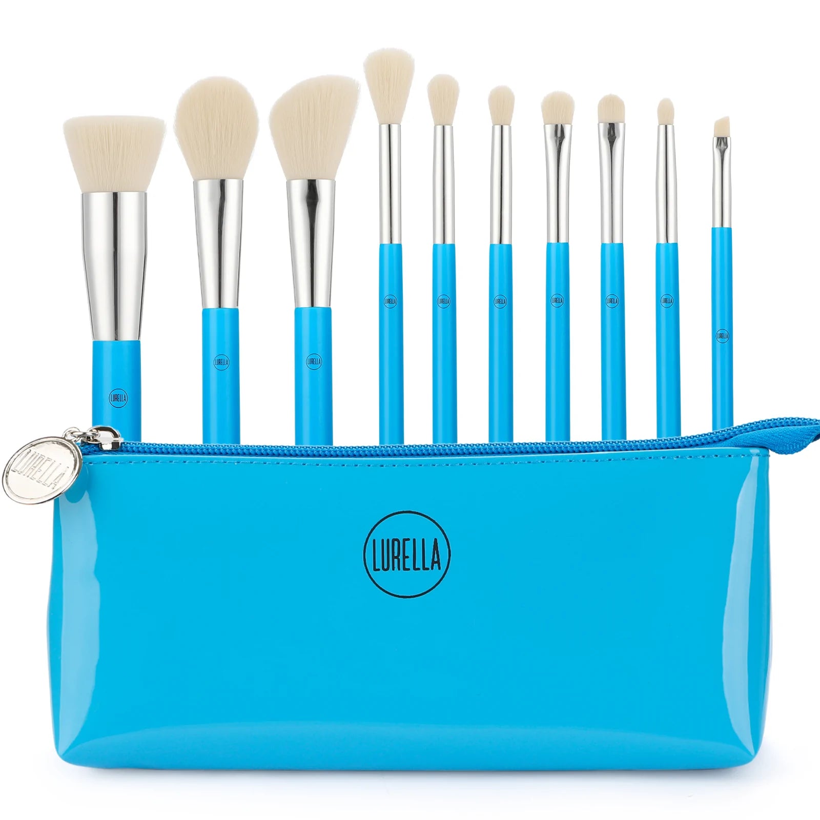Lurella Cosmetics - Cyan 10pc Neon Brush Brush Set