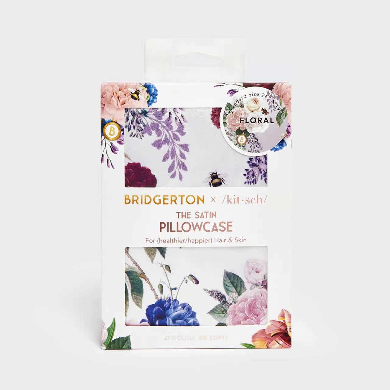 Kitsch - Satin Pillowcase Bridgerton Floral