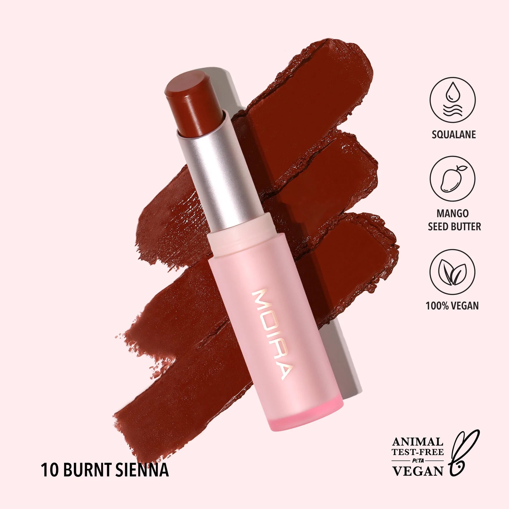 Moira Beauty - Signature Lipstick Burnt Sienna