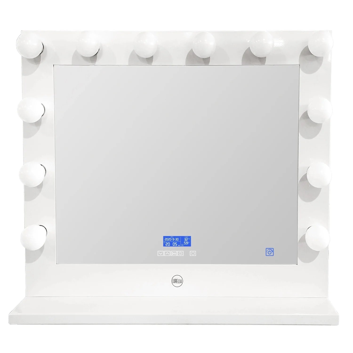 Lurella Cosmetics - 12 Bulb Glam Bluetooth Mirror White