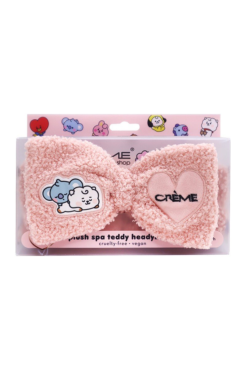 The Creme Shop - BT21 BABY Plush Spa Teddy Headyband - Rosy Blush