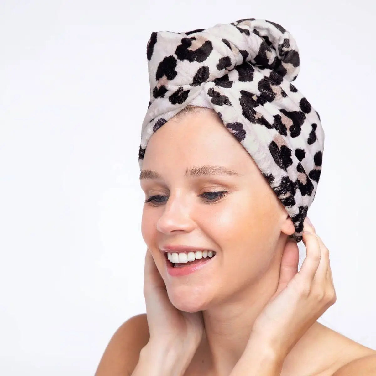 Kitsch - Quick Dry Hair Towel - Leopard