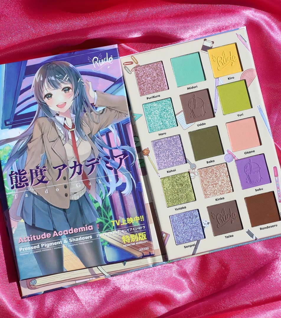 Rude Cosmetics - Manga Collection | Attitude Academia Palette