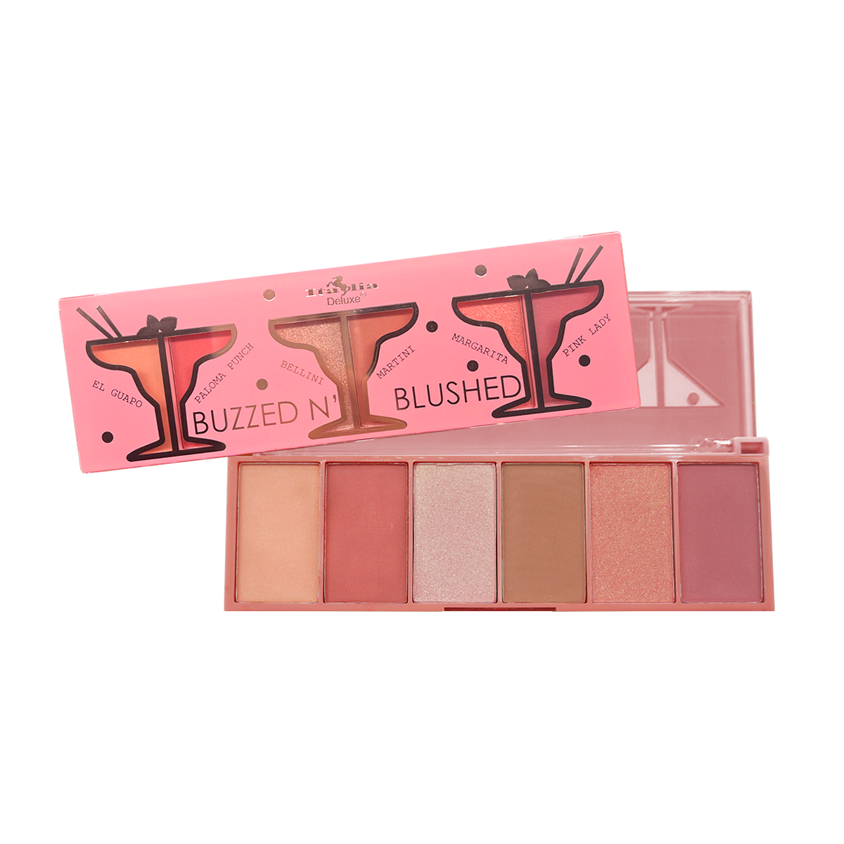 Italia Deluxe - Buzzed N' Blushed Blush & Highlighter Palette