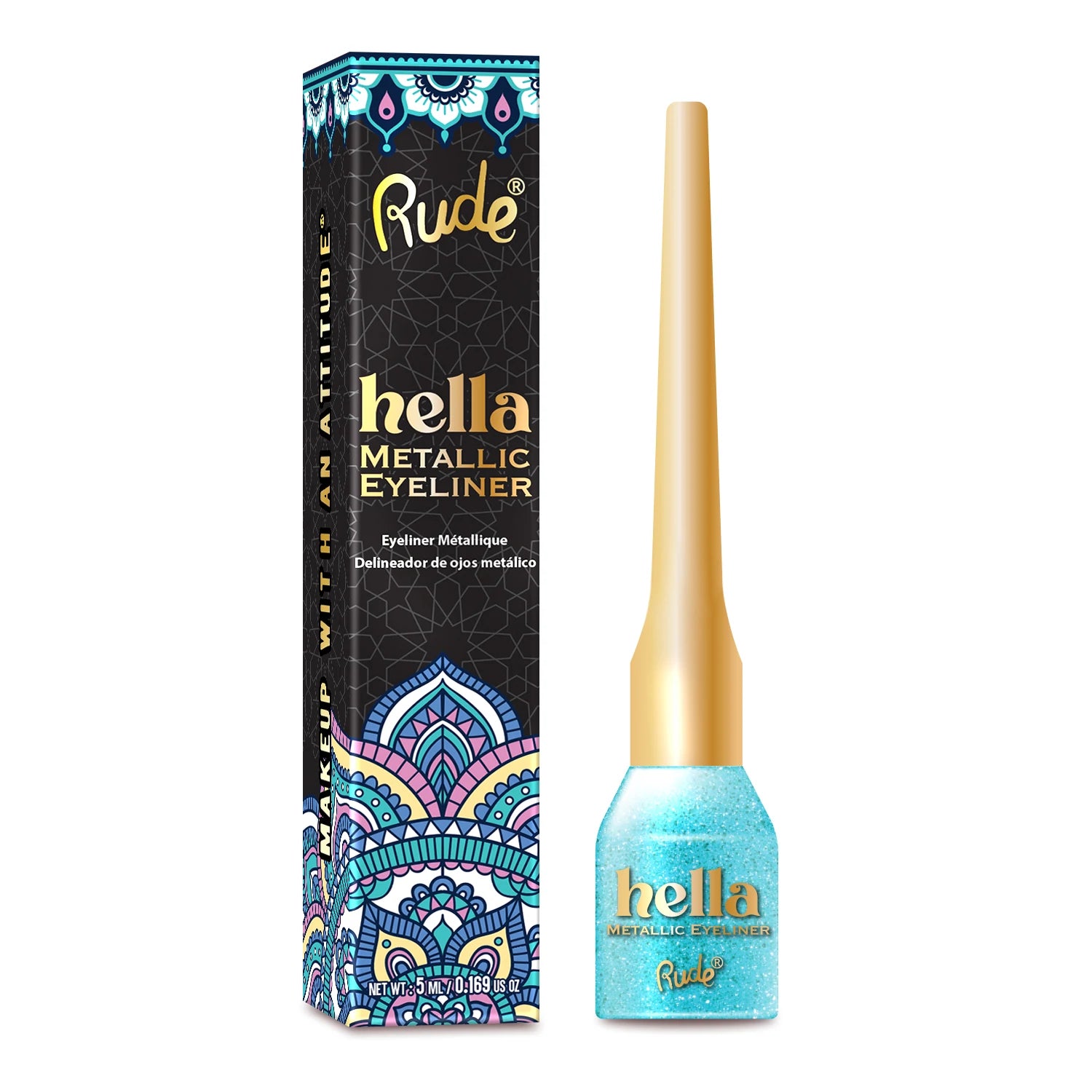 Rude Cosmetics - Hella Metallic Eyeliner Aquamarine