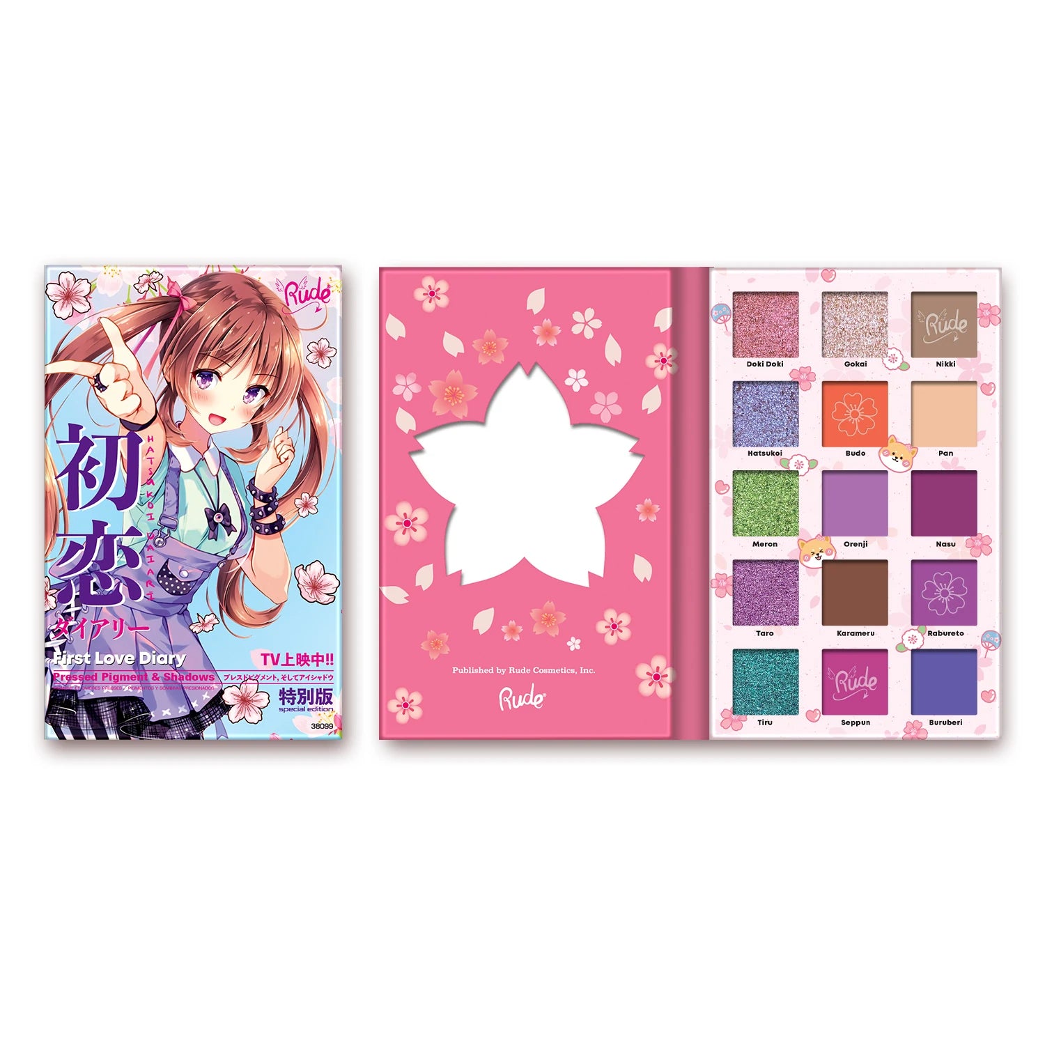 Rude Cosmetics - Manga Collection | First Love Diary Palette