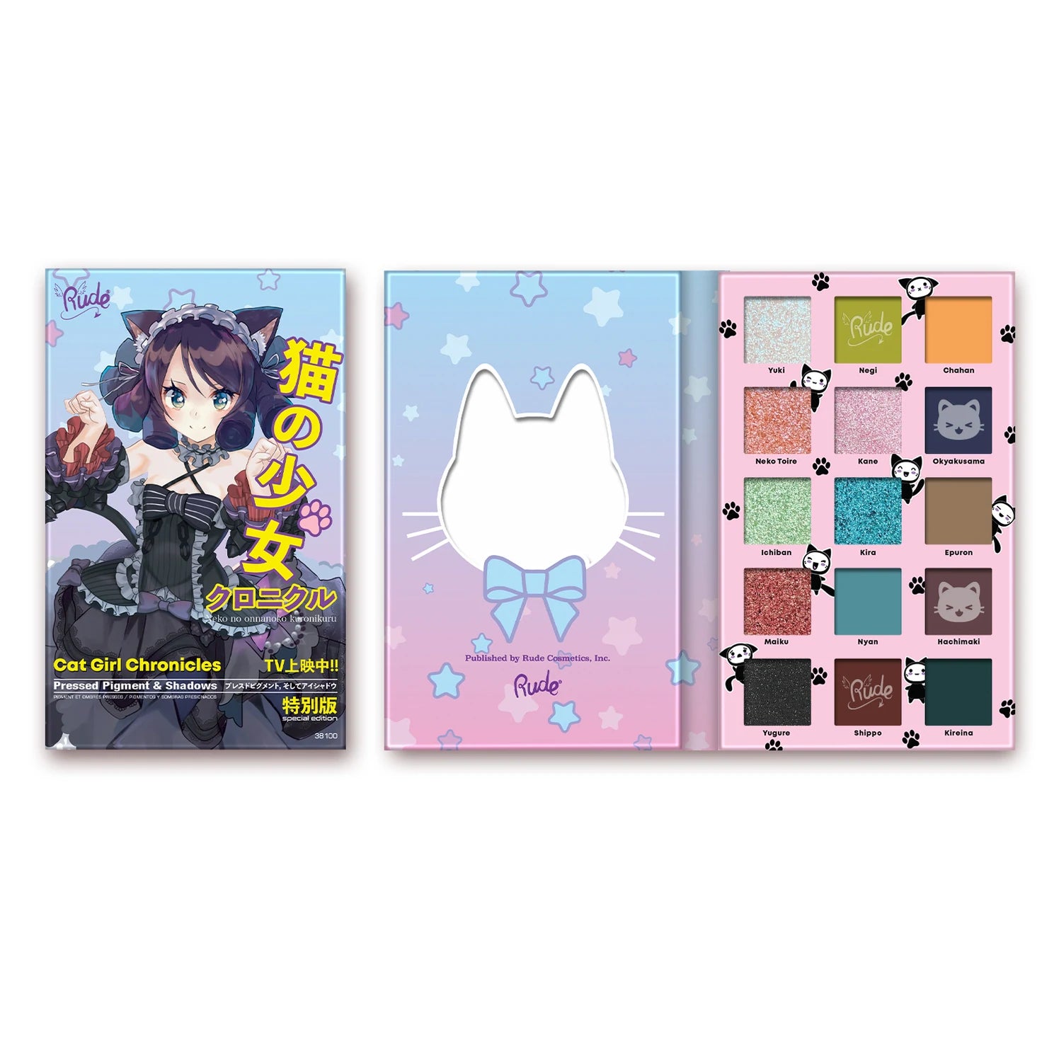 Rude Cosmetics - Manga Collection | Cat Girl Chronicles Palette