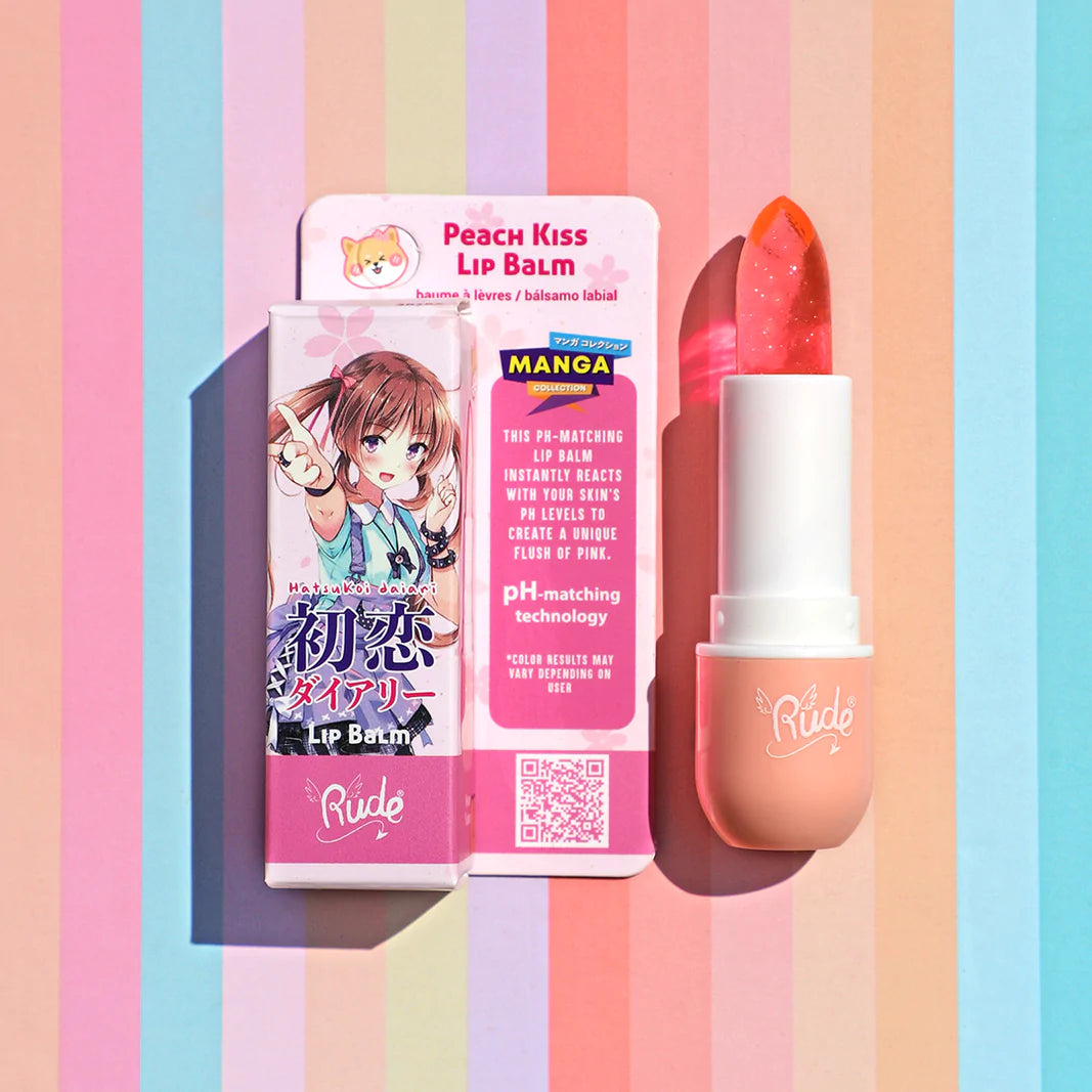 Rude Cosmetics - Manga Collection Lip Balm Peach Kiss