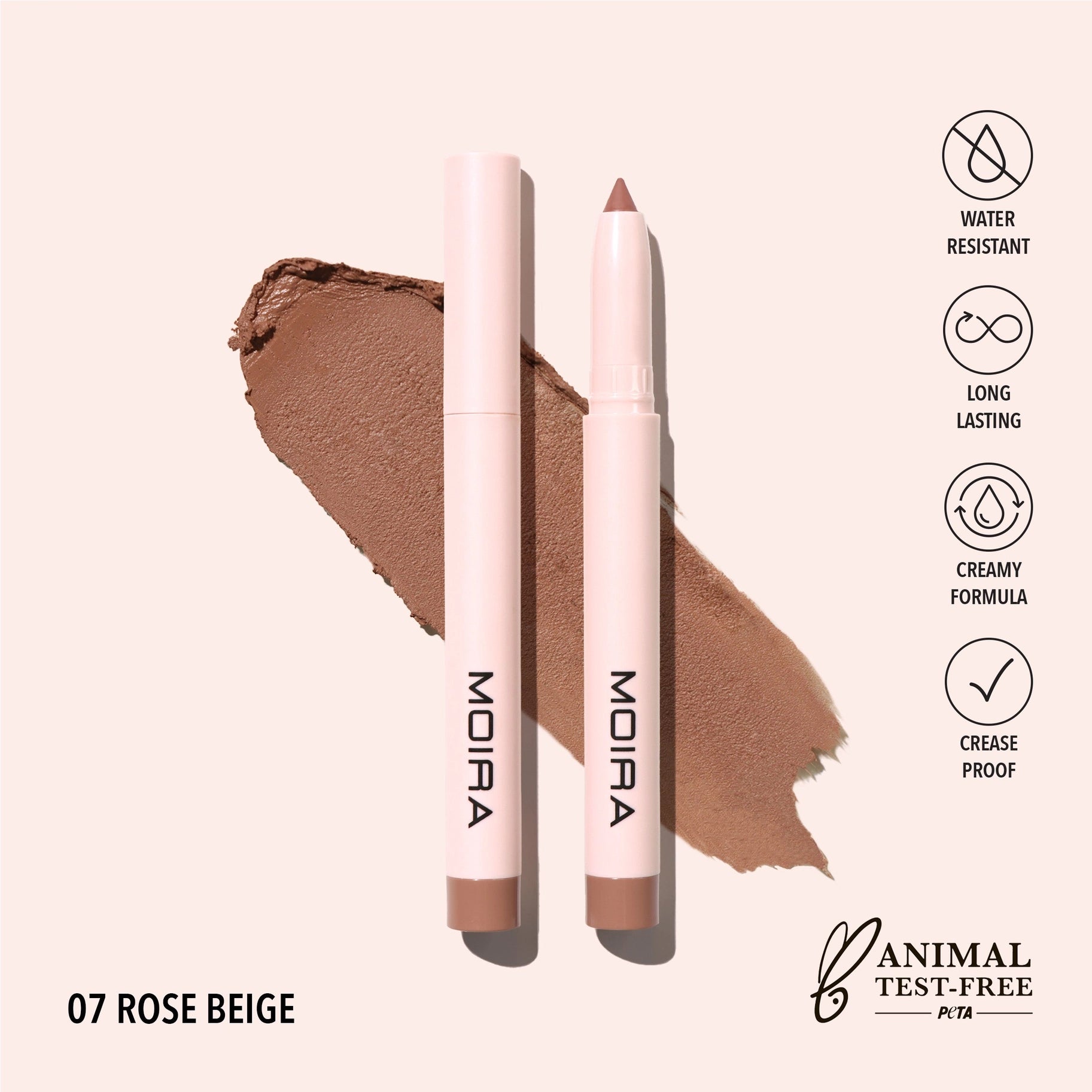 Moira Beauty - At Glance Stick Shadow Rose Beige
