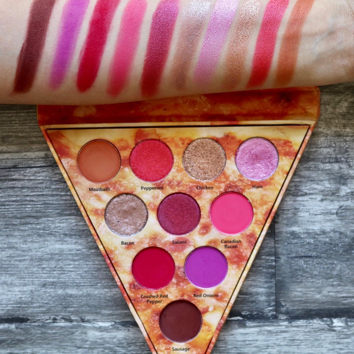 Glamlite Cosmetics - Pizza Slice Meat Lovers Palette