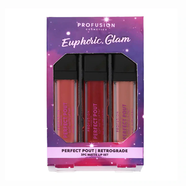 Profusion - Euphoric Glam 3pc Lip Set