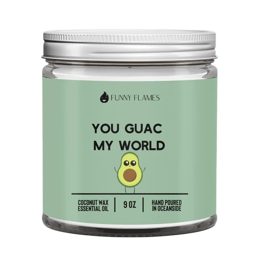 Funny Flames Candle Co - You Guac My World Candle