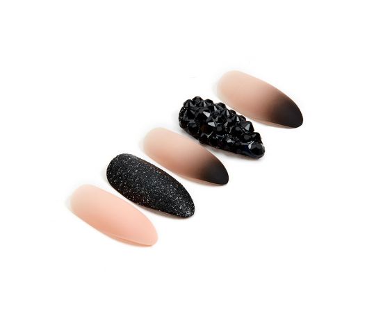 Ardell - Nail Addict Black Stud & Pink Ombre