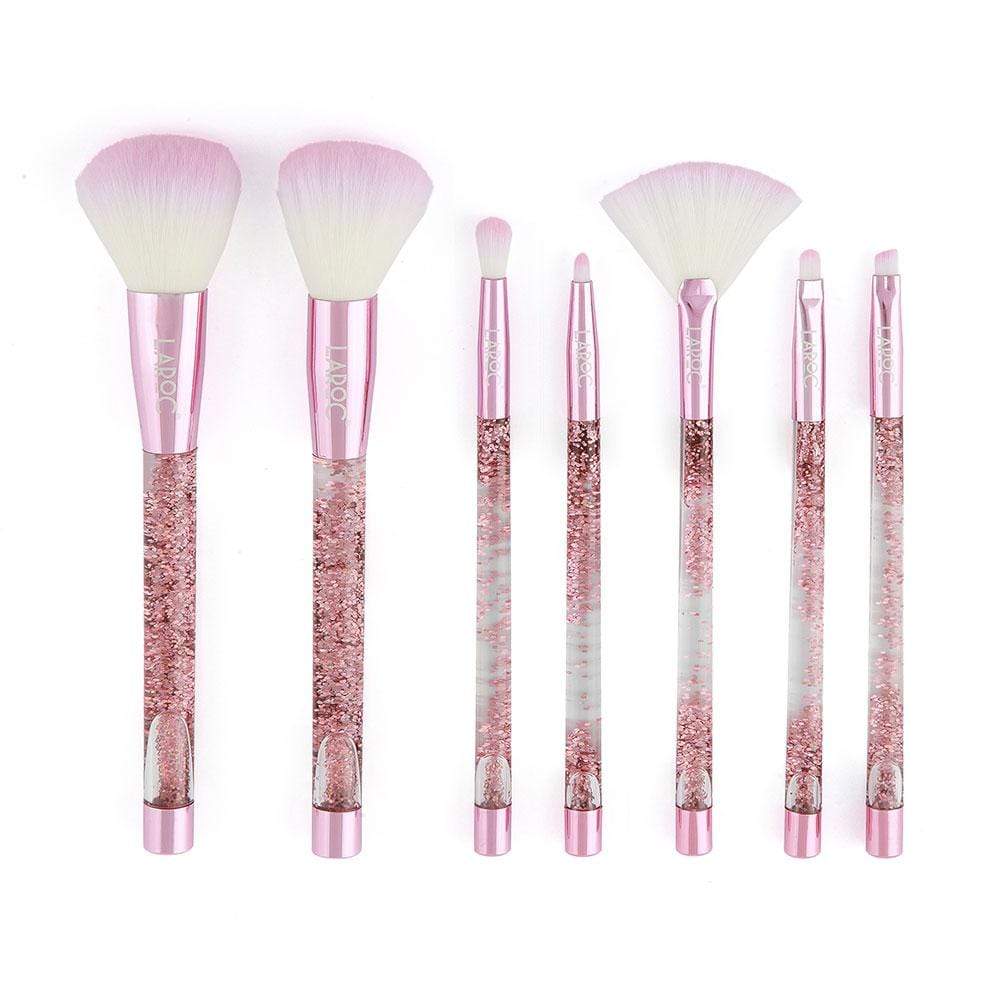 LaRoc - Pink Glitter 7pc Brush Set